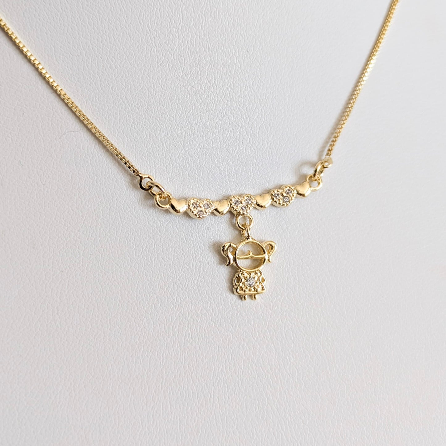 Girl Hearts Necklace