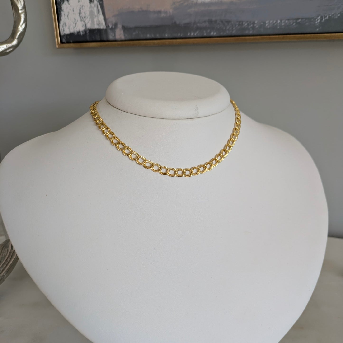 Amariss double link choker necklace