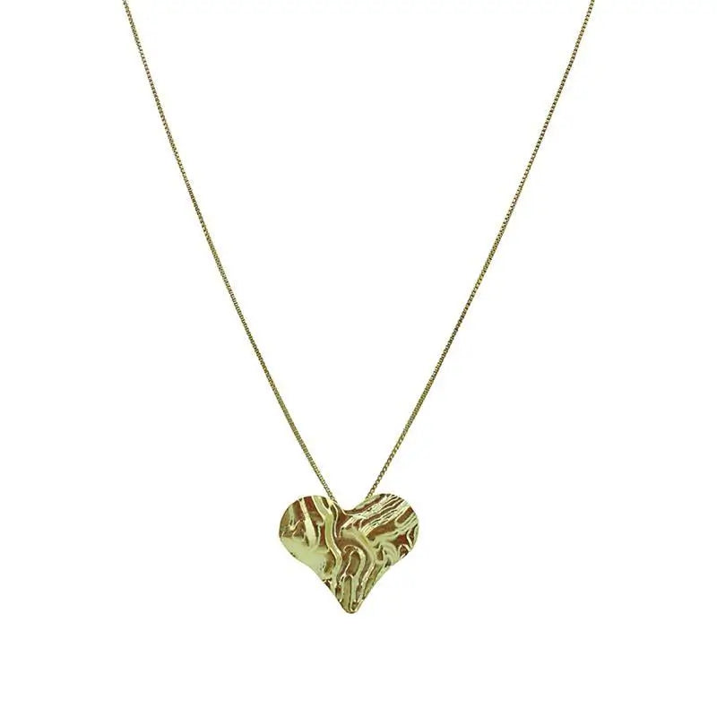 Organic heart necklace