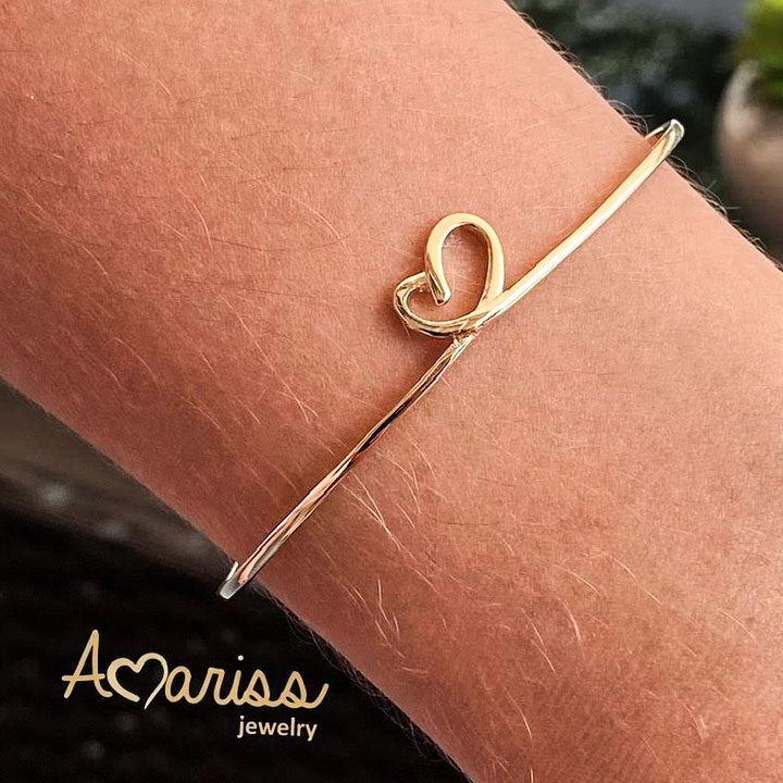 Heart Bracelet 18k gold plated