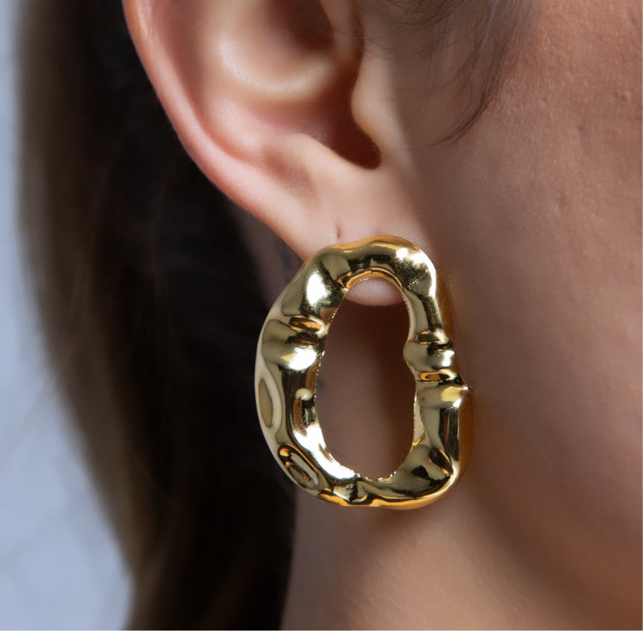 Modern organic earrings