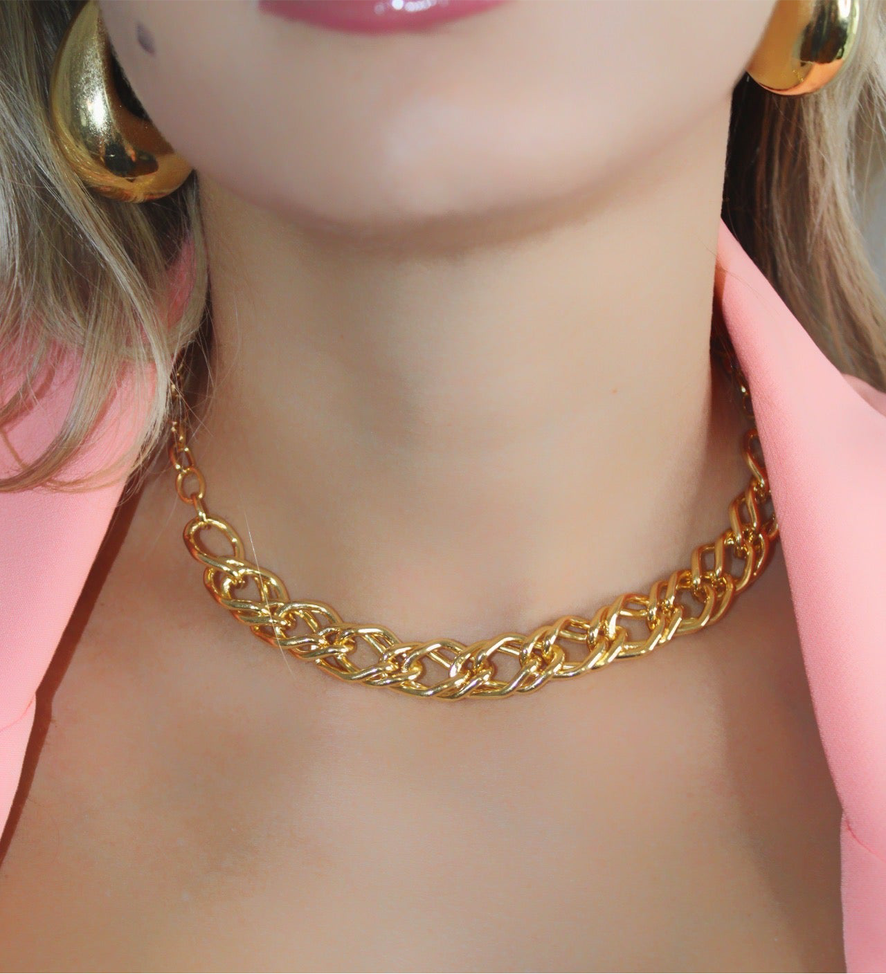 Duble link fashion necklace