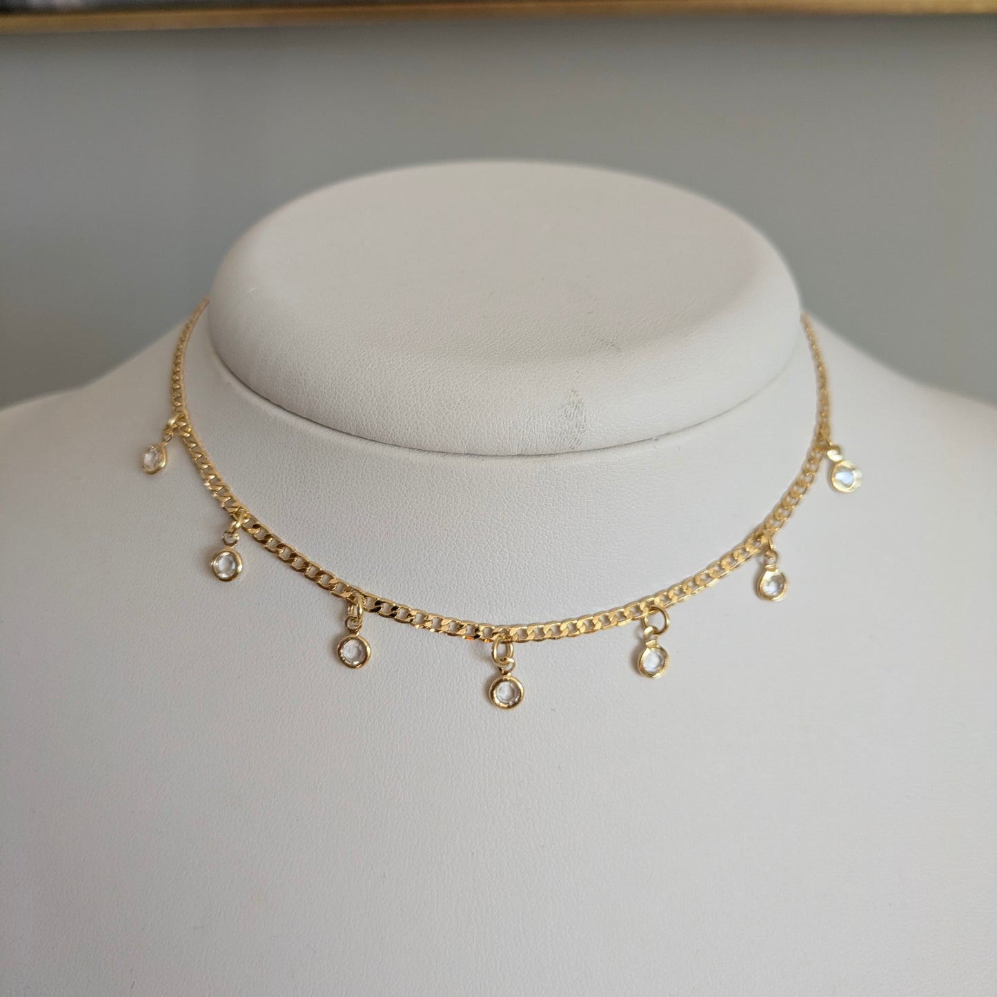 Crystal Choker 18k Gold Plated