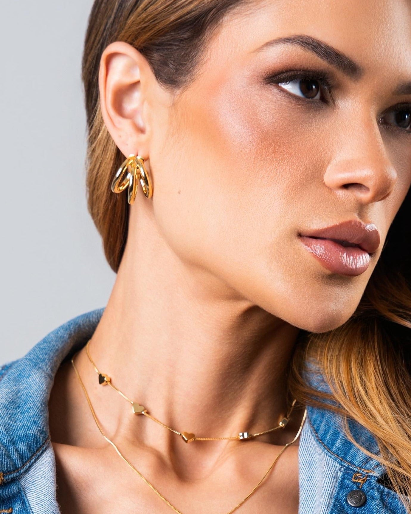 Golden Twist Hoops