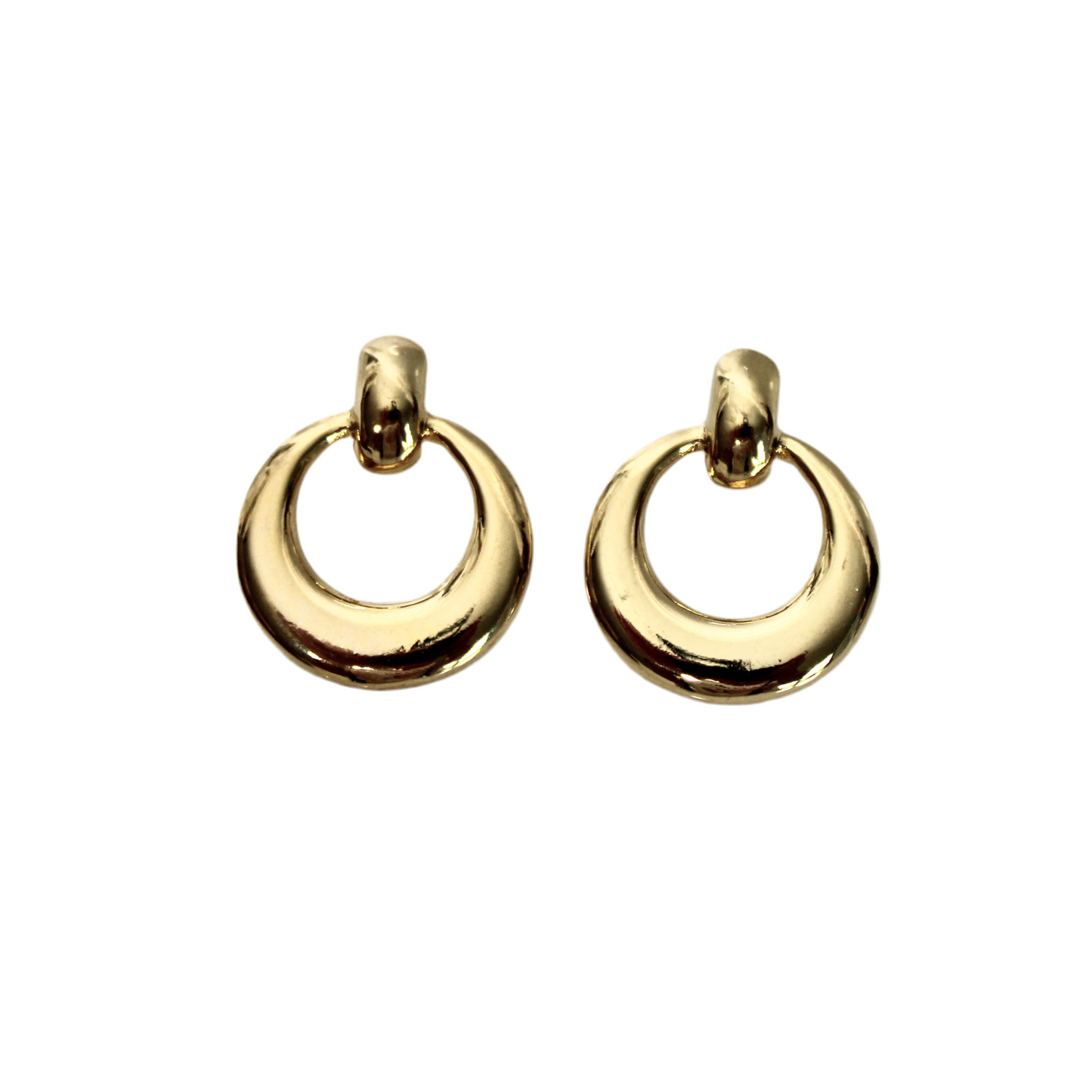 Modern circle earrings