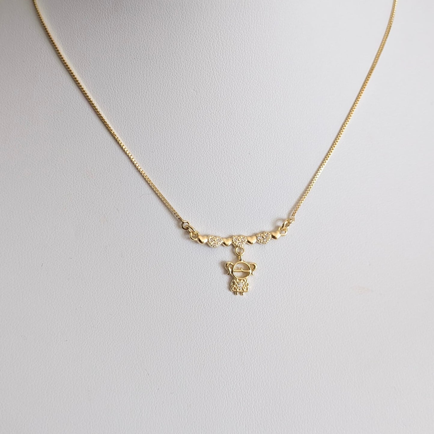 Girl Hearts Necklace