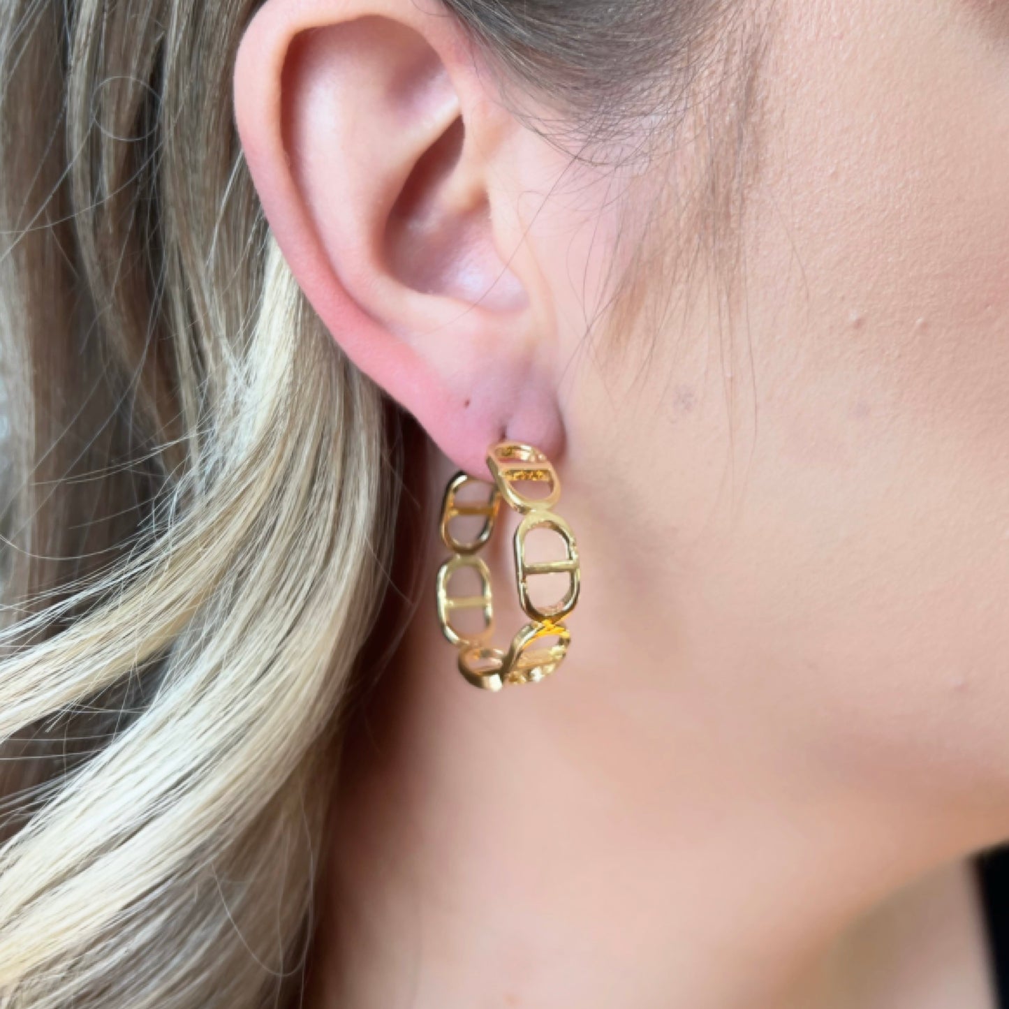 Hoop Earrings 18k gold plated