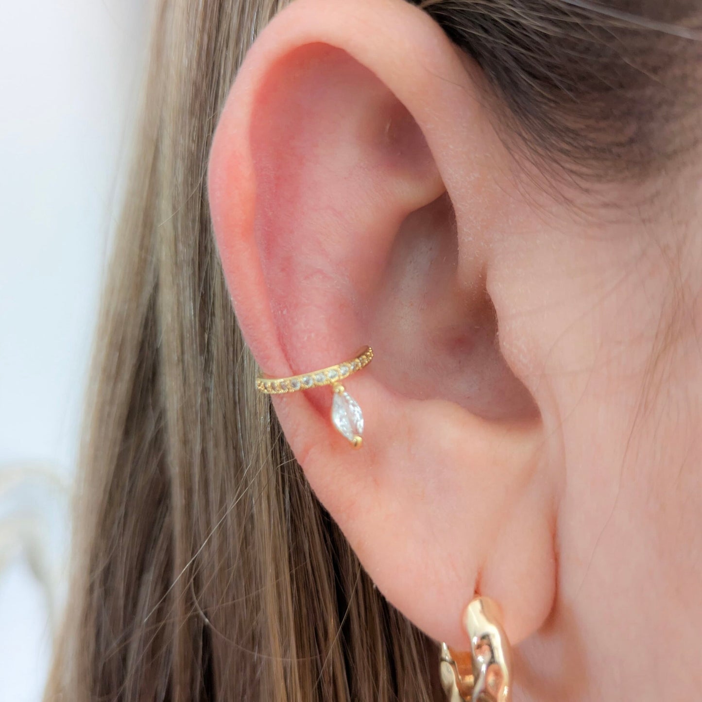 Love clip-on ear piercing