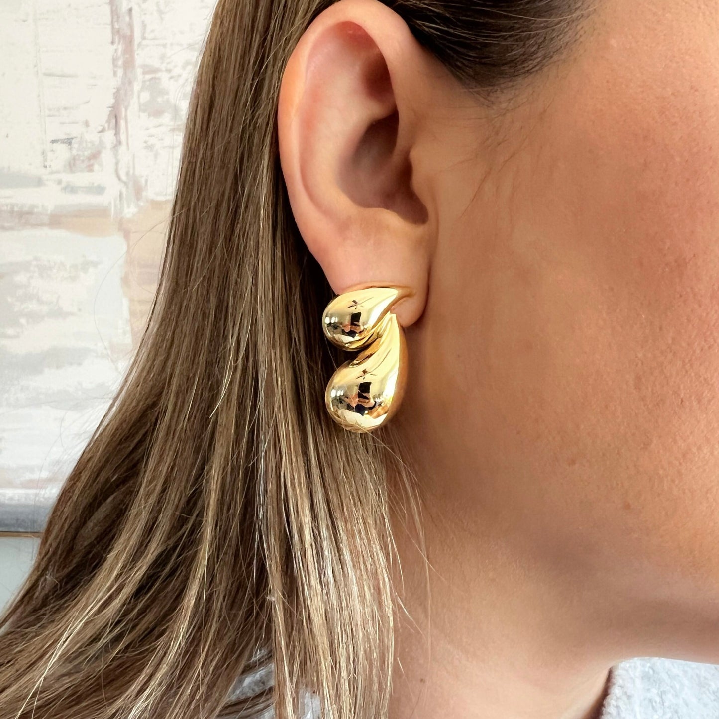 Double Teardrop earrings