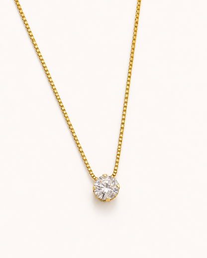 Classic Solitaire Necklace