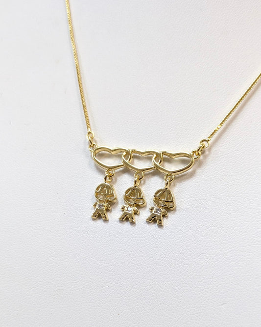 Family Love Necklace - Three Boys