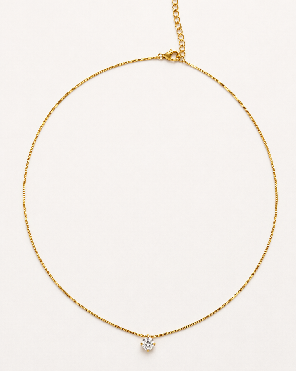 Classic Solitaire Necklace