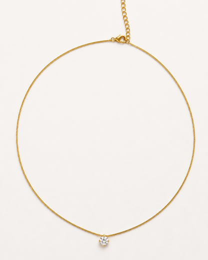 Classic Solitaire Necklace