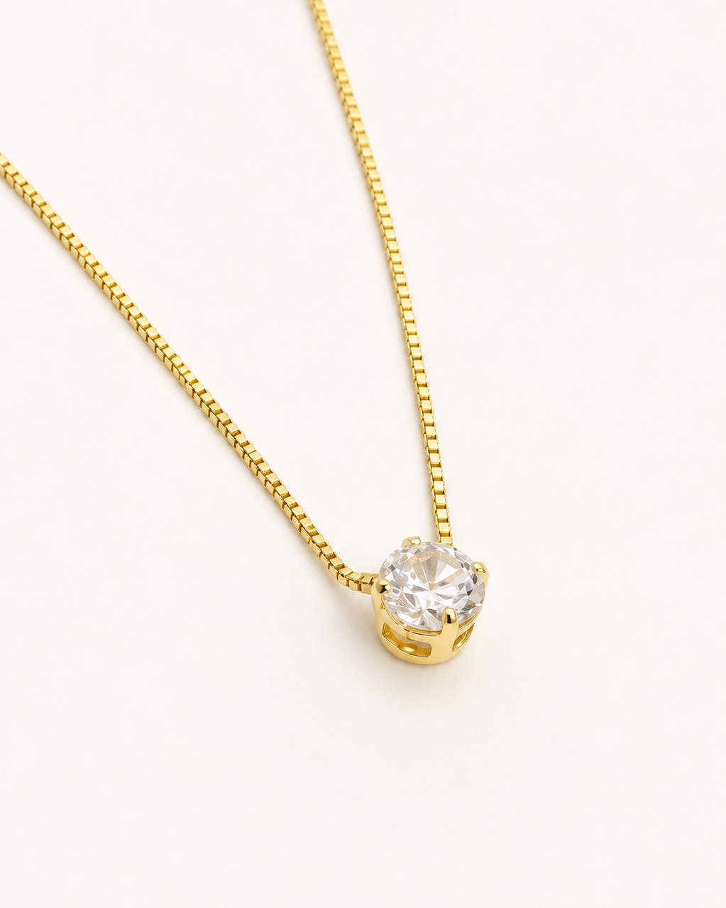 Classic Solitaire Necklace