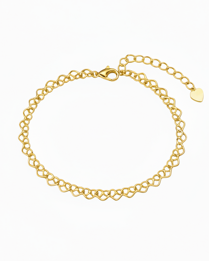 Pulseira Corações Infinitos