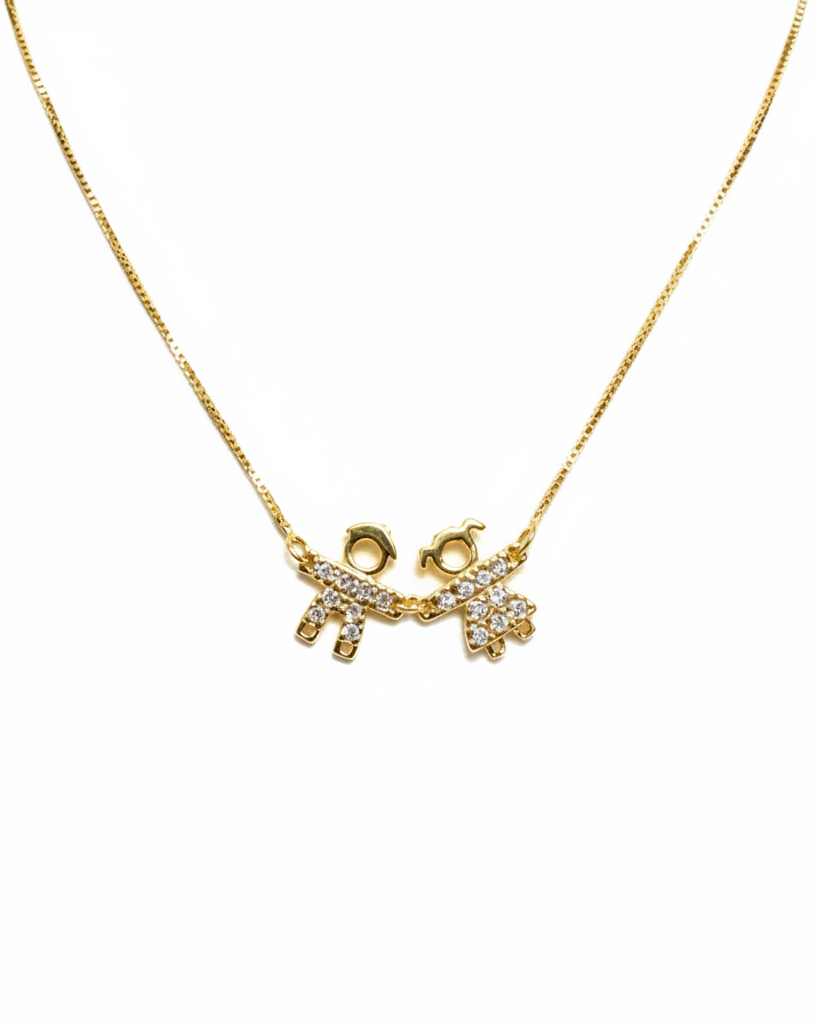 Two Hearts Kids Necklace