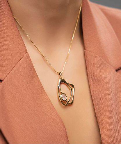 Conjunto de Joias Amariss Organic Link