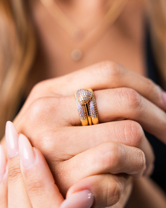 3-in-1 Heart Ring Set