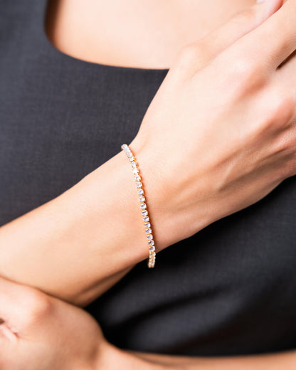 Pulseira de Tênis de Cristal