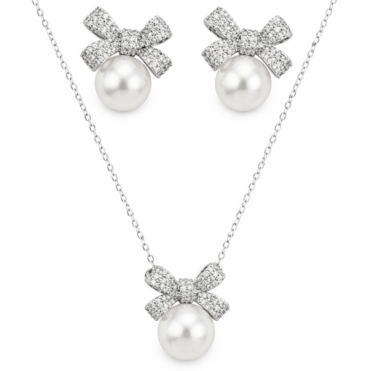 Pearl Bow Elegance Set