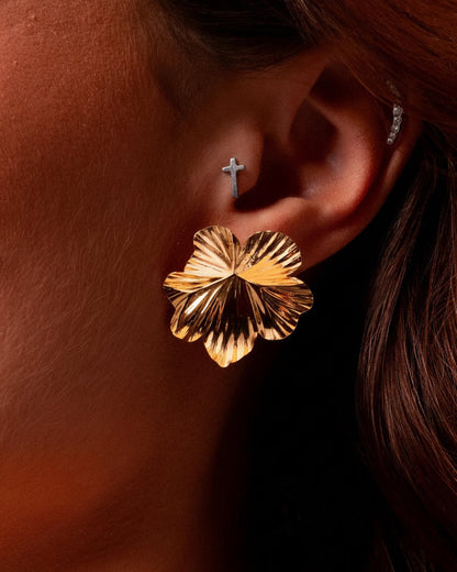 Brincos Golden Bloom