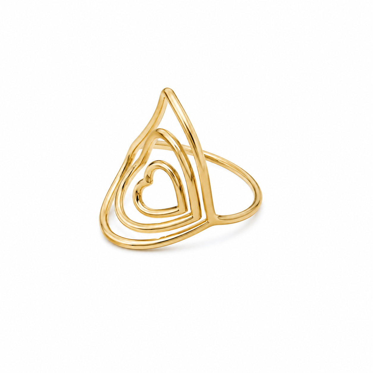 Triple Heart Ring