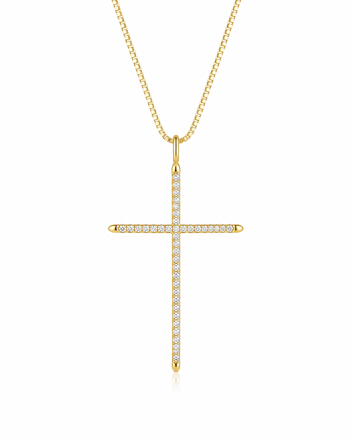 Colar de Cruz Amariss Zircão