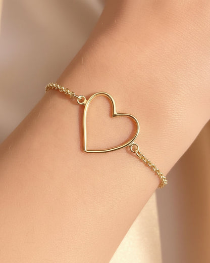 Pulseira Coração Delicado